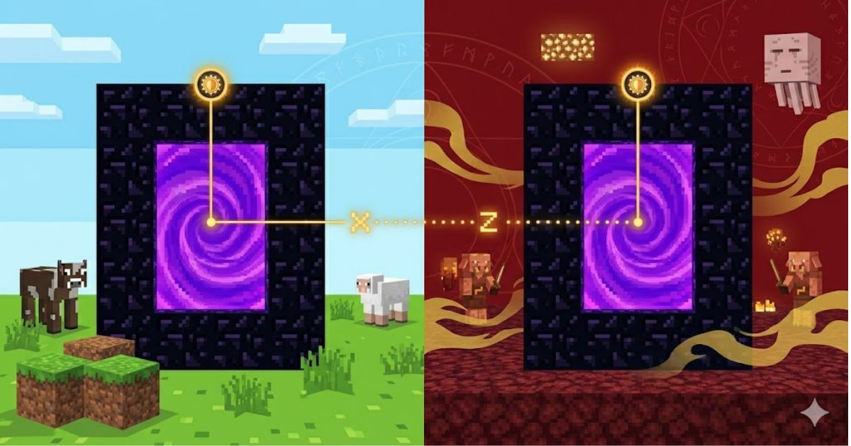Nether Portal Coordinates — Why Your Portal Comes Out in the Wrong Place